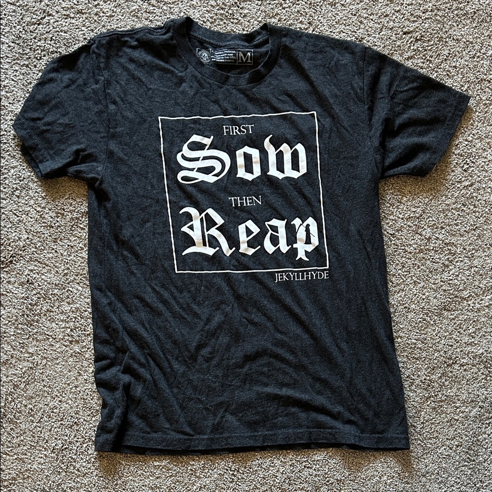 Black Graphic Tee for Men